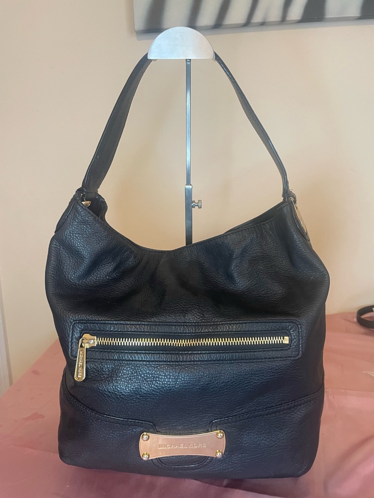 Authentic Michael Kors Purse #073nc Nolita Large Pebbled Leather Hobo